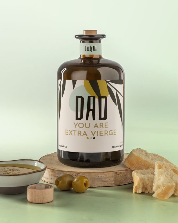Gepersonaliseerde Olijfolie als Vaderdagcadeau