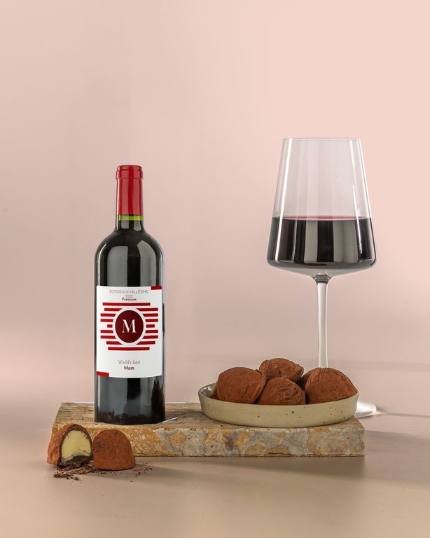 Personalised Red Wine Half Bottle