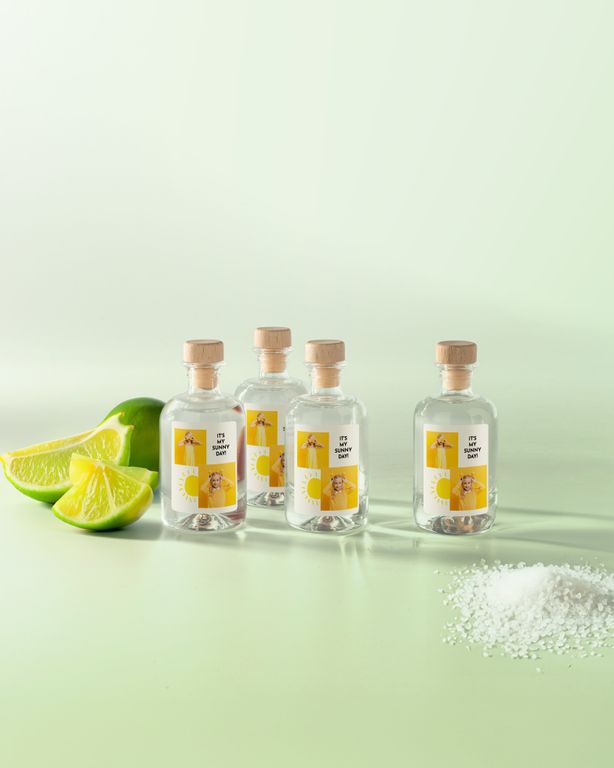 Gepersonaliseerde Tequila Mini Flesje als Communie Bedankje