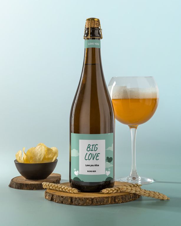 gepersonaliseerd bier als valentijns cadeau