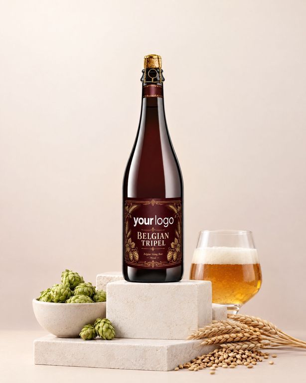Gepersonaliseerd bier met bedrijfslogo als relatiegeschenk