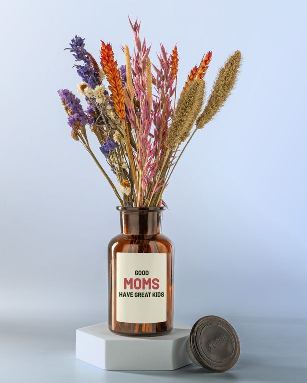 gepersonaliseerde droogbloemen moederdag