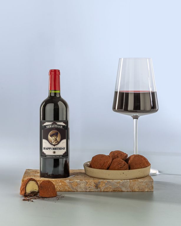 Vin Rouge Personnalisé Demi-Bouteille