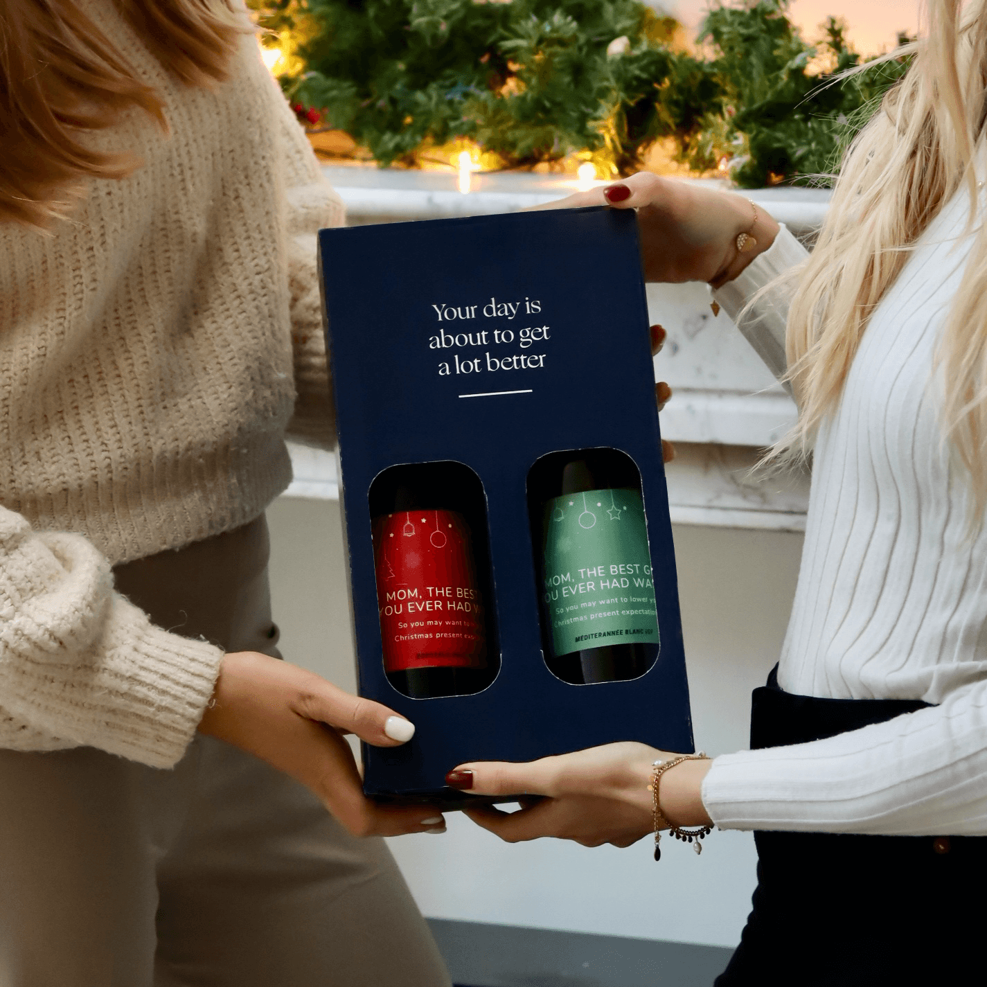 personalised duo box wine christmas (2)