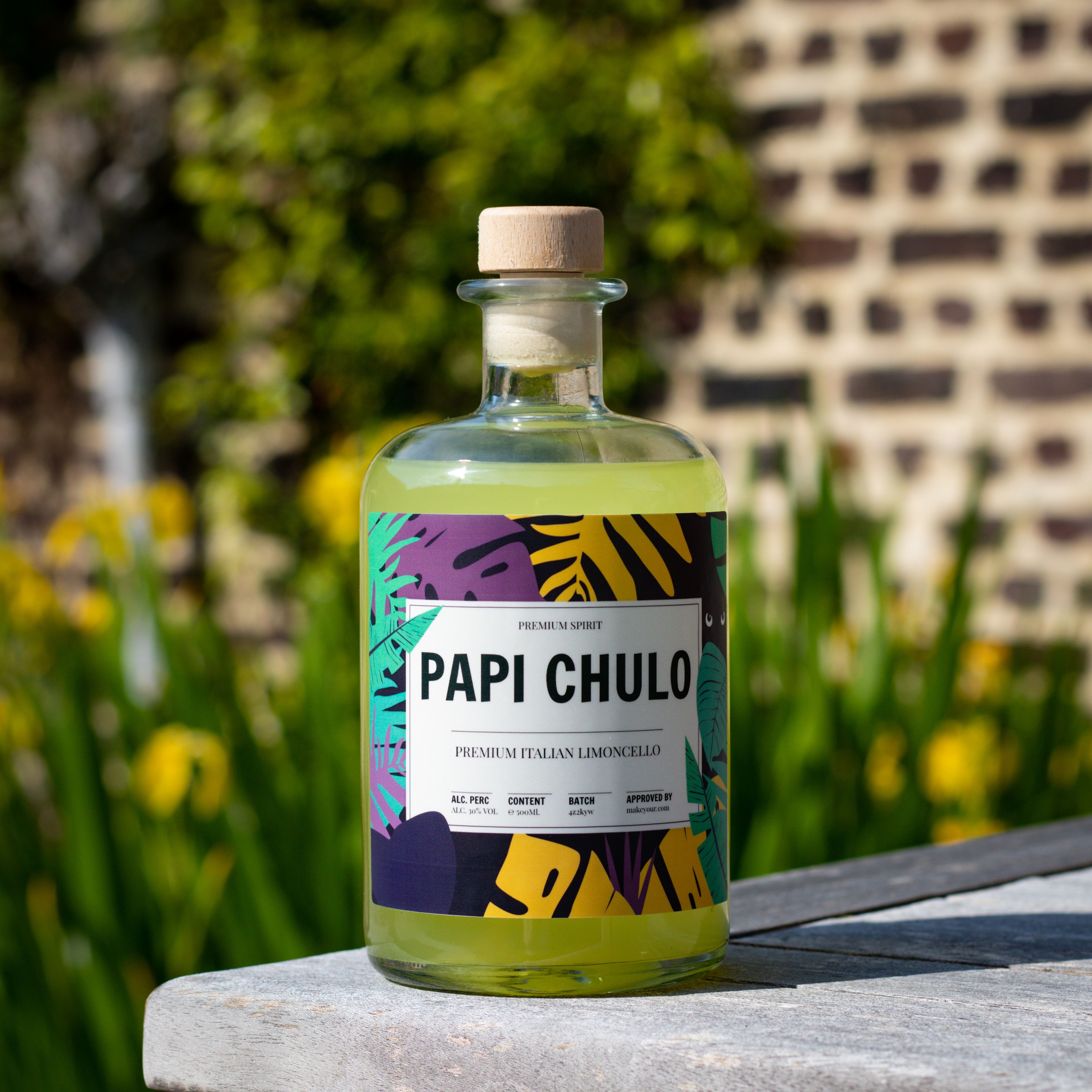 personalised limoncello father's day papi chulo