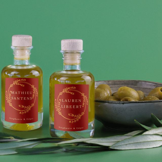 Zitplaatskaartje Olijfolie