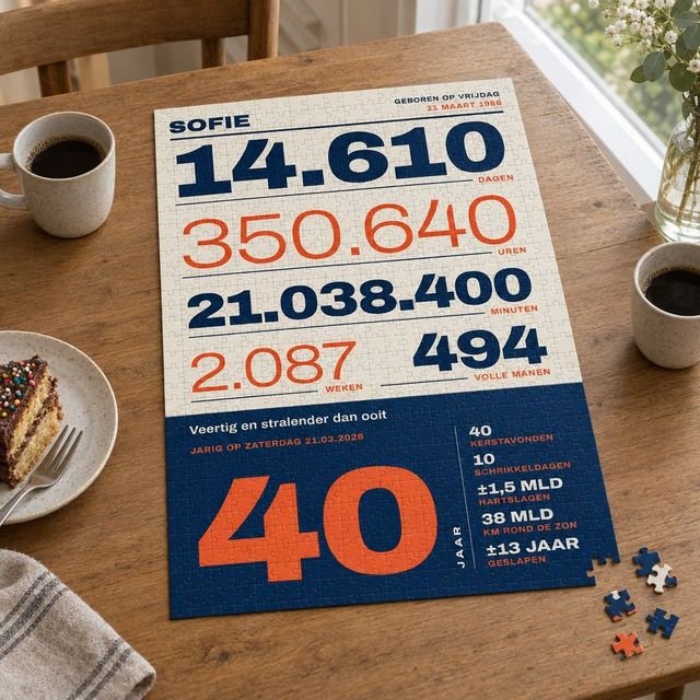Leeftijd in Getallen Puzzel