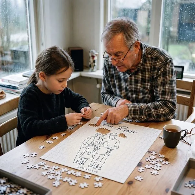 Lijntekening Puzzel